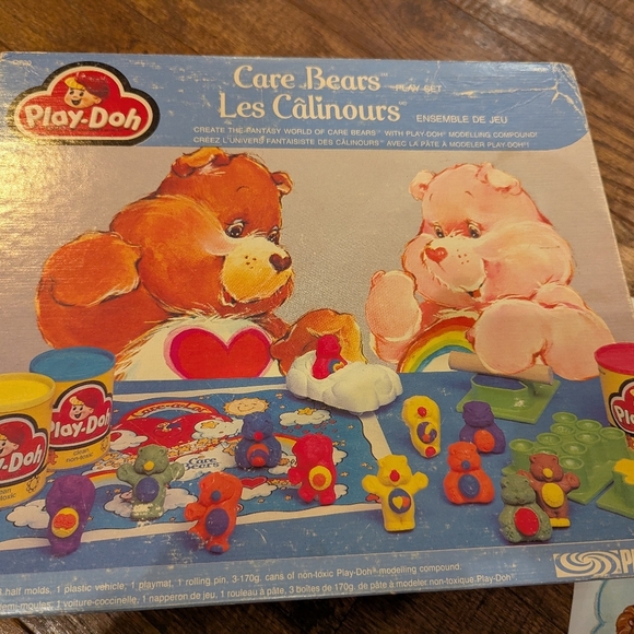 Vintage 1980s Care Bears & Care Bear Cousins Play-Doh Sets in 1 Box - Picture 8 of 9